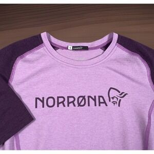Norrona Fjørå Equaliser Lightweight T-Shirt Women S Violet Quartz/Indigo Night
